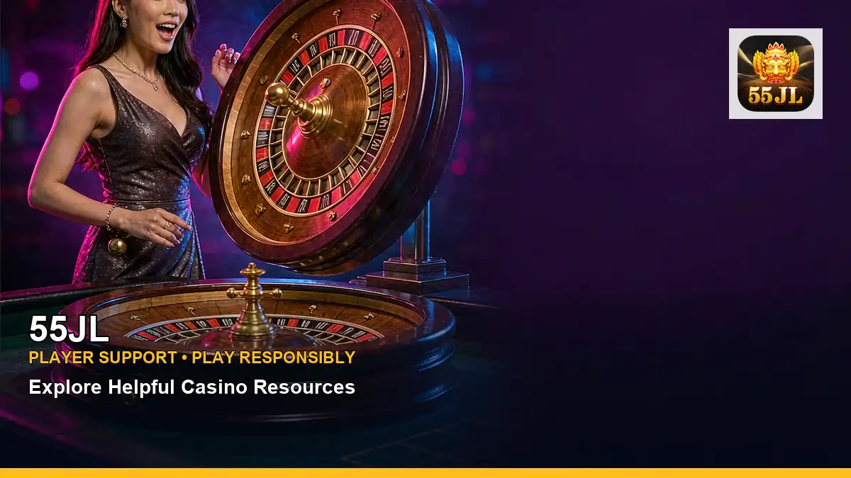 55JL center symmetric live casino table games highlighting mobile-friendly casino play